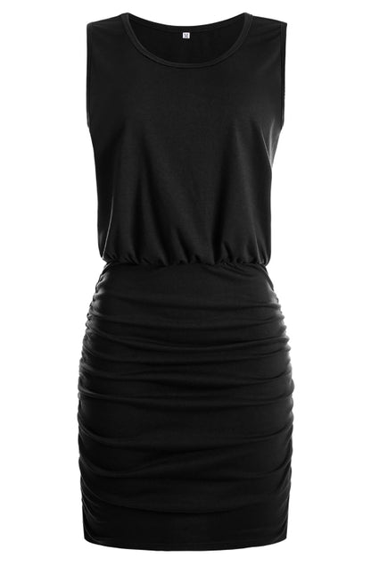 Ladies Summer Sleeveless Tank Top Dress Package Hip Skirt