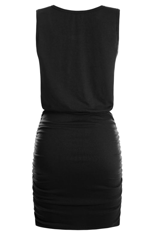 Ladies Summer Sleeveless Tank Top Dress Package Hip Skirt