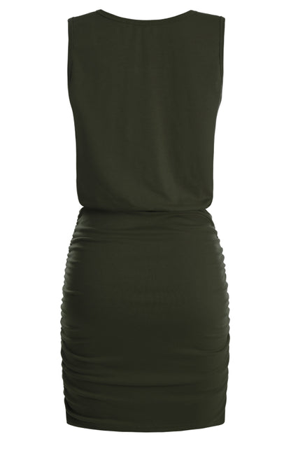 Ladies Summer Sleeveless Tank Top Dress Package Hip Skirt